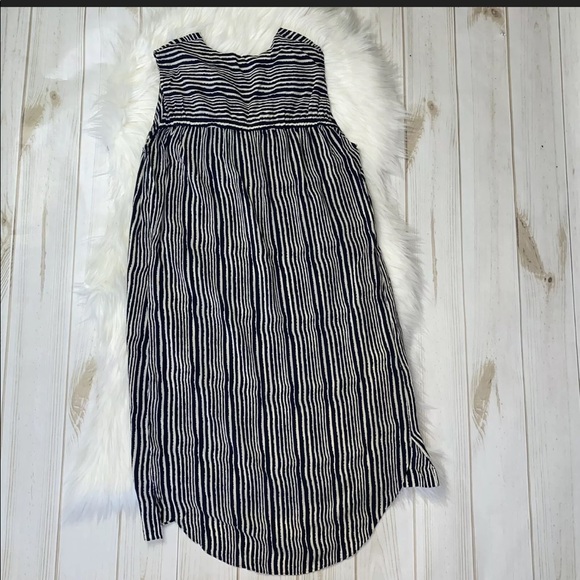 Derek Lam 10 Crosby 100% Silk Striped V-Neck Dress - Picture 7 of 8